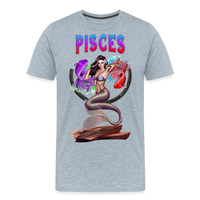 Thumbnail for Men's Astral Pisces Premium T-Shirt - heather ice blue