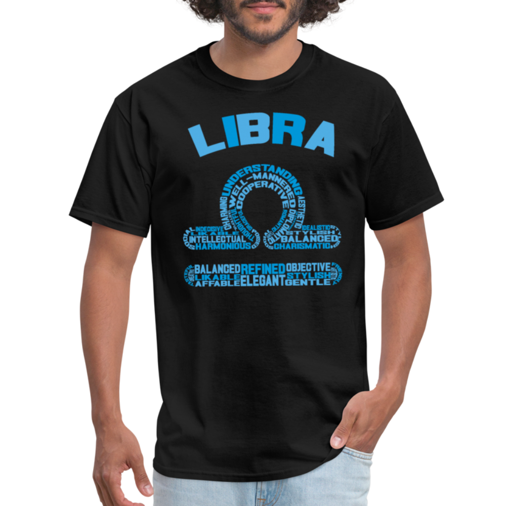 Men's Power Words Libra Classic T-Shirt - black