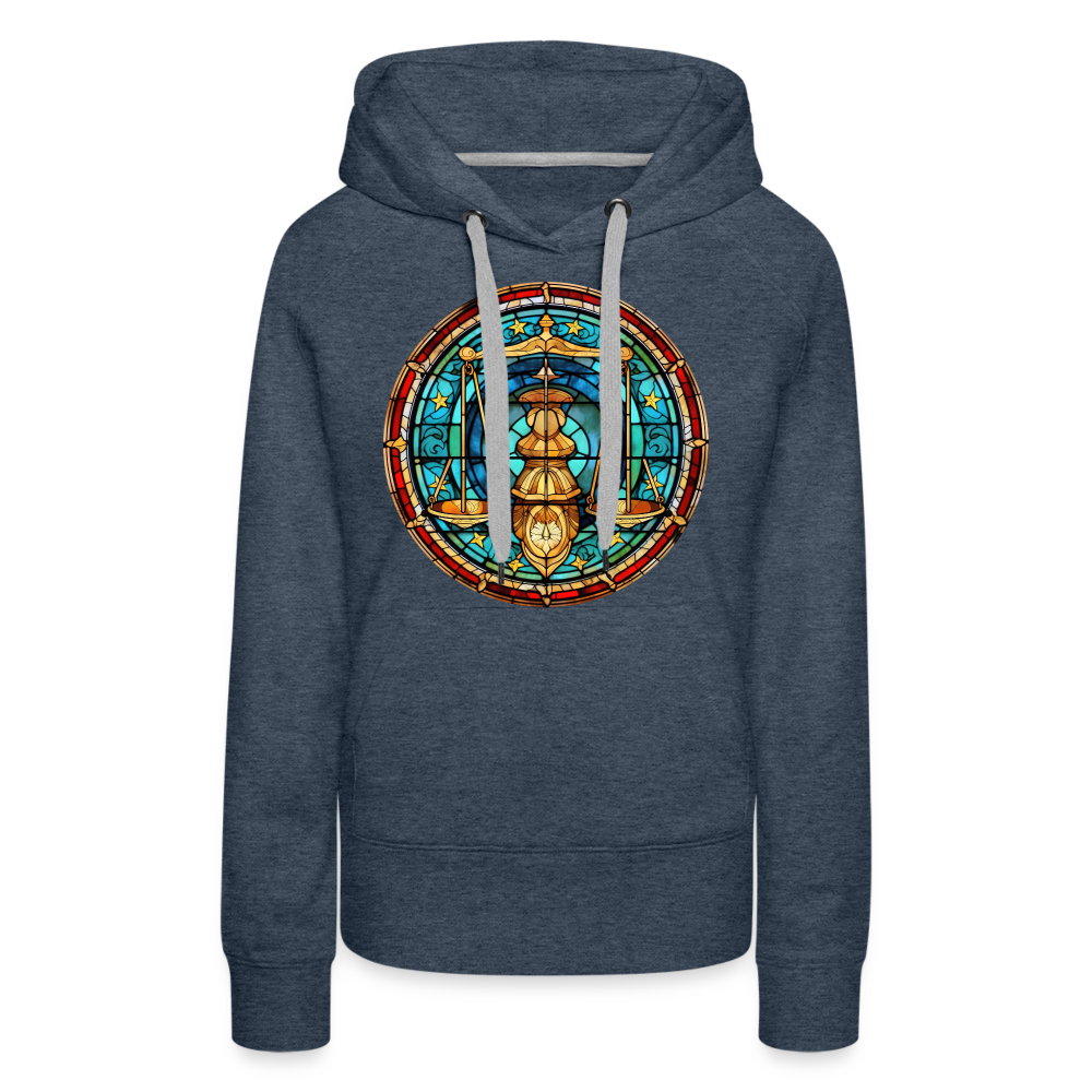 Women’s Mosaic Libra Premium Hoodie - heather denim