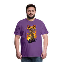 Thumbnail for Men's Fiery Aries Premium T-Shirt - purple