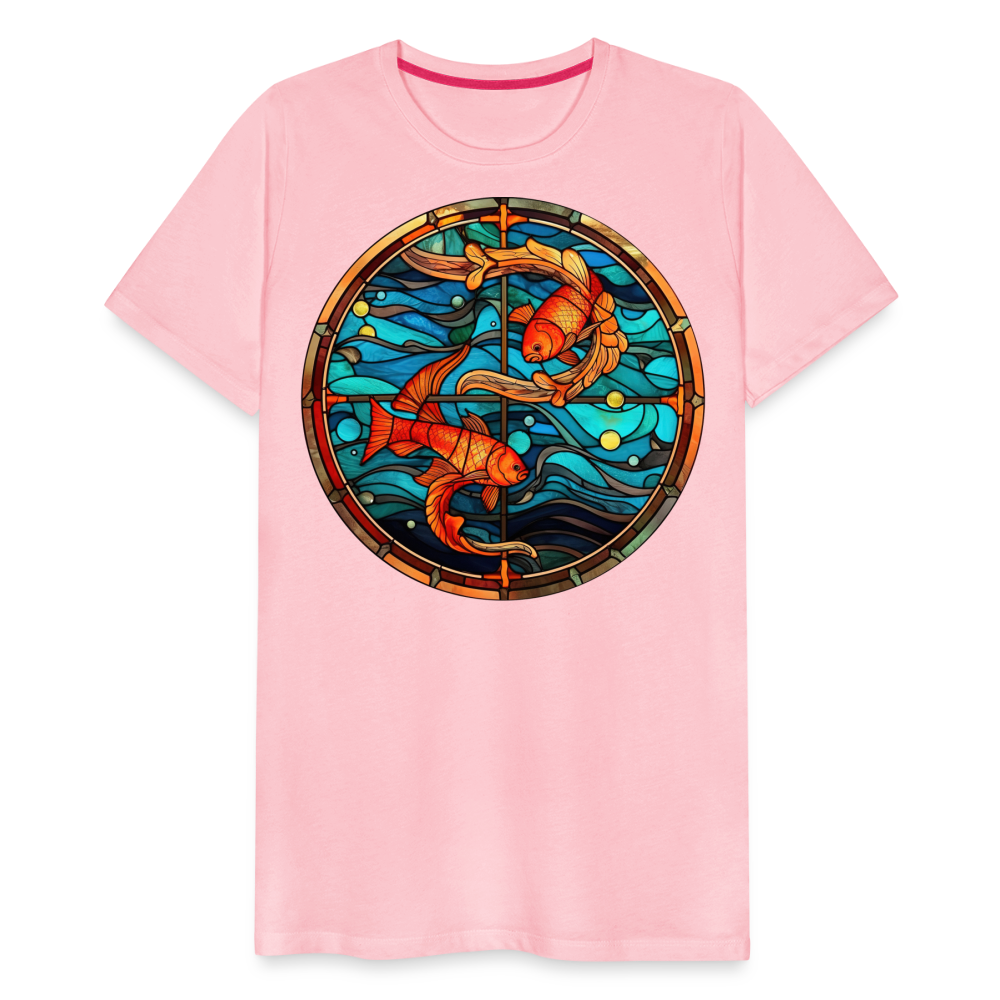 Men's Mosaic Pisces Premium T-Shirt - pink