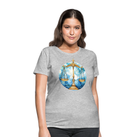 Thumbnail for Women's Mythical Libra T-Shirt - heather gray