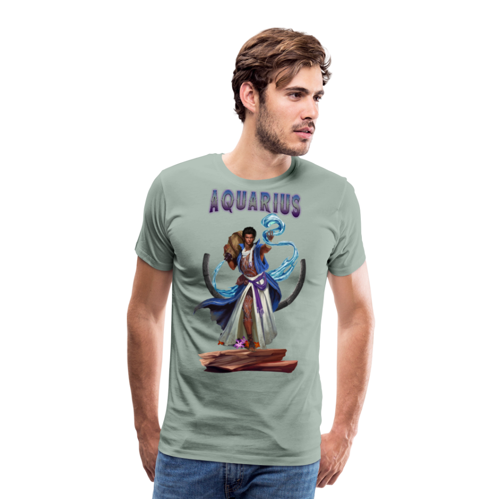 Men's Astral Aquarius Premium T-Shirt - steel green