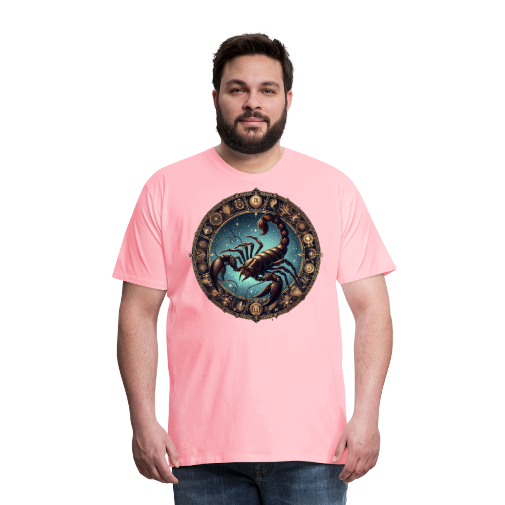 Men's Mythical Scorpio Premium T-Shirt - pink