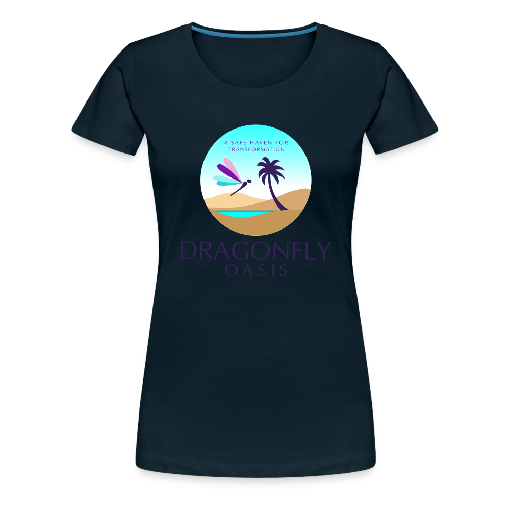 Women's Dragonfly Oasis V.1 Premium T-Shirt - deep navy