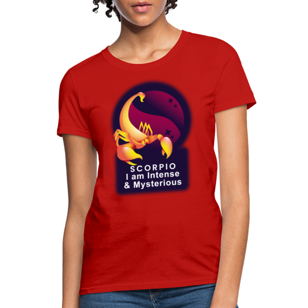 Women's Glow Scorpio T-Shirt - red