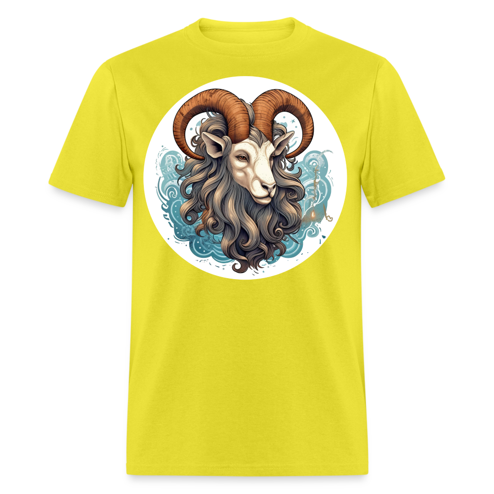 Men's Symbol Capricorn Classic T-Shirt - yellow