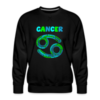 Thumbnail for Men's Power Words Cancer Premium Sweatshirt - black