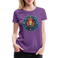 Thumbnail for Women's Mosaic Leo Premium T-Shirt - purple