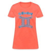 Thumbnail for Women's Power Words Gemini T-Shirt - heather coral