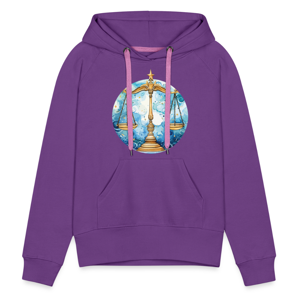 Women’s Mythical Libra Premium Hoodie - purple 