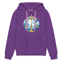 Thumbnail for Women’s Mythical Libra Premium Hoodie - purple 