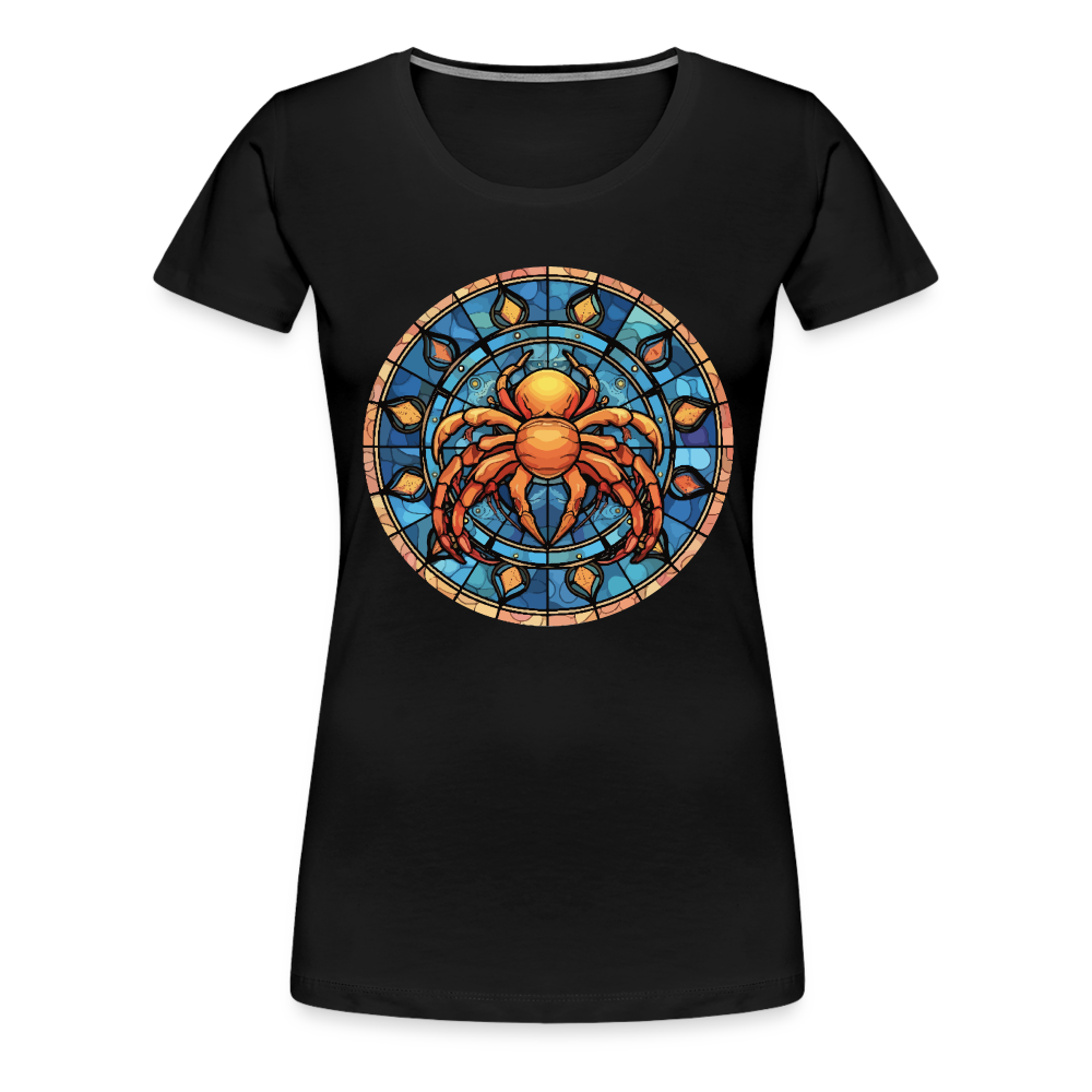 Women’s Mosaic Cancer Premium T-Shirt - black