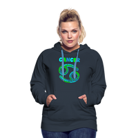 Thumbnail for Women's Power Words Cancer Premium Hoodie - navy