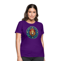 Thumbnail for Women's Mosaic Leo T-Shirt - purple