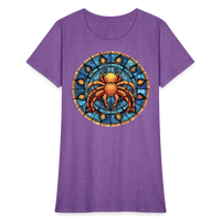 Thumbnail for Women's Mosaic Cancer T-Shirt - purple heather