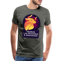 Thumbnail for Men's Glow Taurus Premium T-Shirt - asphalt gray