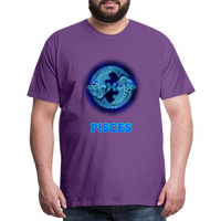 Thumbnail for Men's Pisces Premium T-Shirt - purple