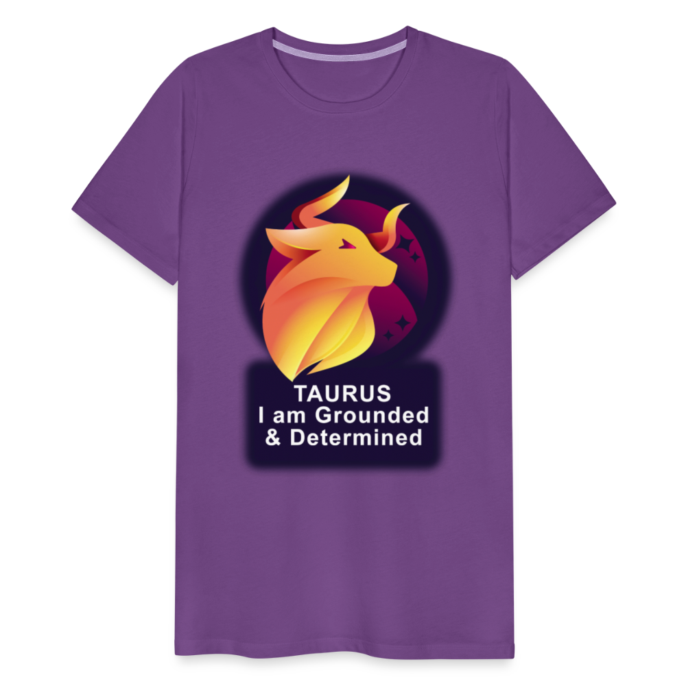 Men's Glow Taurus Premium T-Shirt - purple