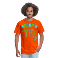 Thumbnail for Men's Power Words Scorpio Classic T-Shirt - orange