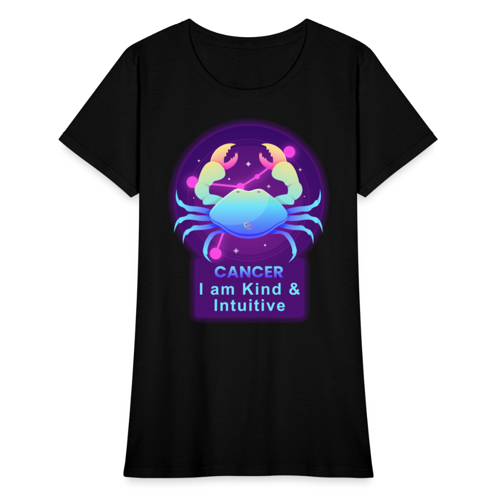 Women's Neon Cancer T-Shirt - black