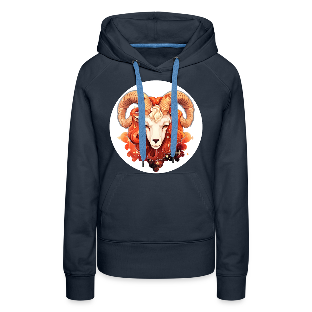 Women’s Symbol Aries Premium Hoodie - navy