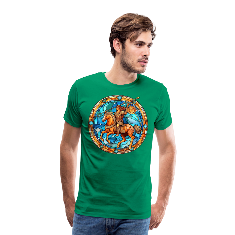 Men's Mosaic Sagittarius Premium T-Shirt - kelly green