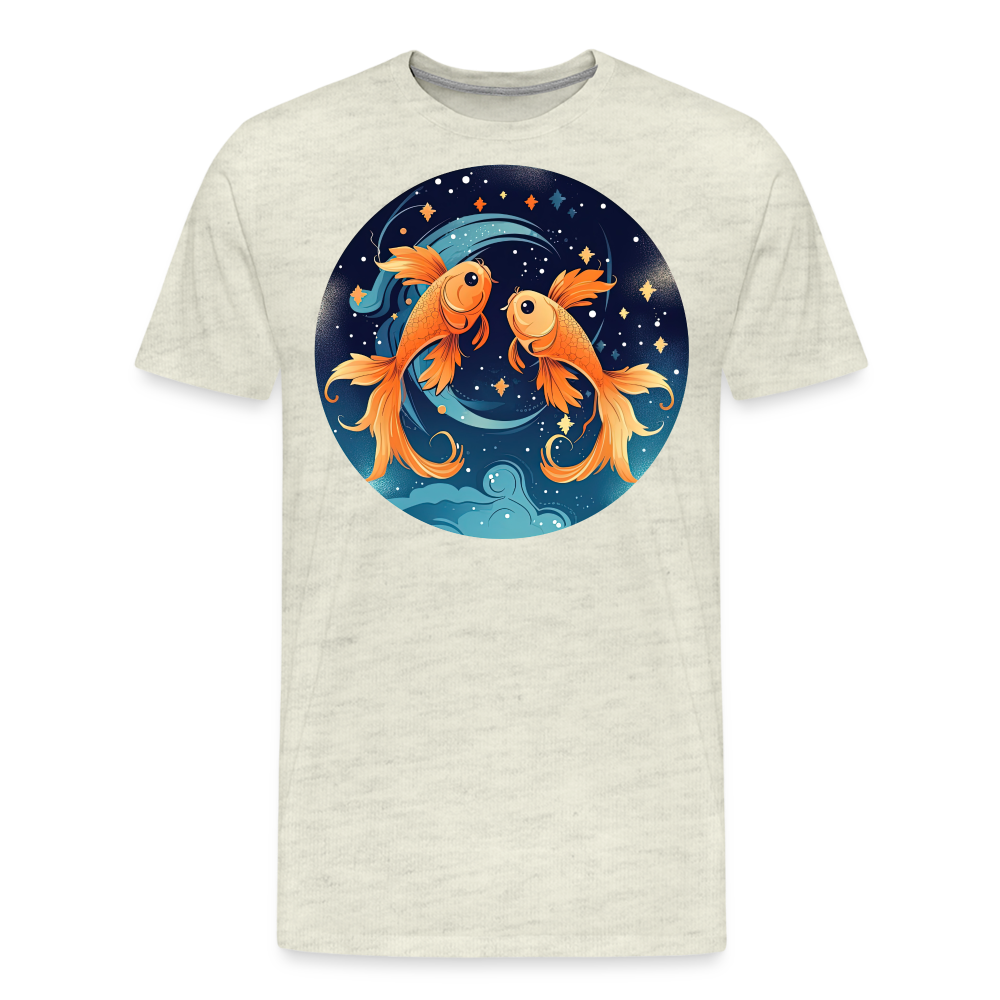 Men's Magic Pisces Premium T-Shirt - heather oatmeal