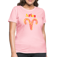 Thumbnail for Women's Power Words Aries T-Shirt - pink