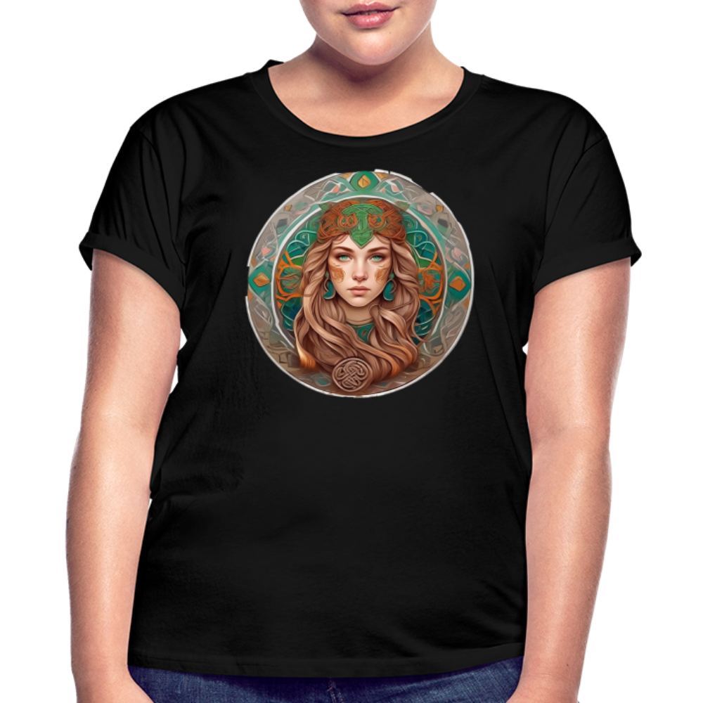 Women's Mythical Virgo Relaxed Fit T-Shirt - black