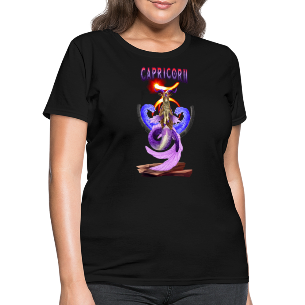 Astral Capricorn Women's T-Shirt - black