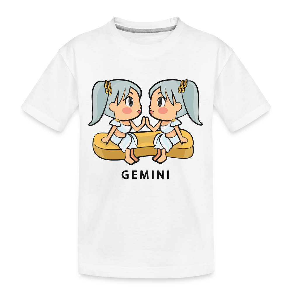 Kid’s Sweet Astro Gemini Premium Organic T-Shirt - white