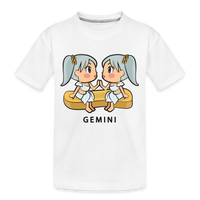 Thumbnail for Kid’s Sweet Astro Gemini Premium Organic T-Shirt - white