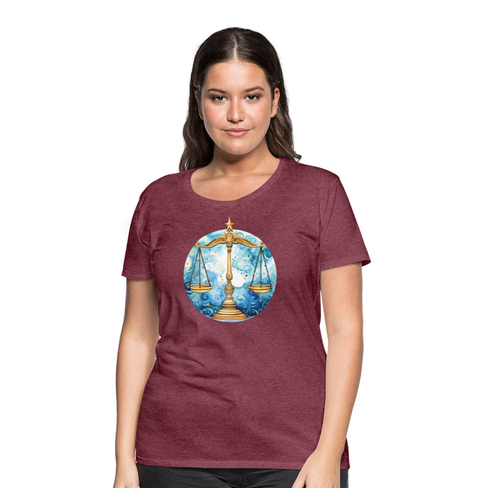 Women’sMythical Libra Premium T-Shirt - heather burgundy