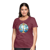 Thumbnail for Women’sMythical Libra Premium T-Shirt - heather burgundy