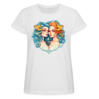 Thumbnail for Women's Symbol Gemini Relaxed Fit T-Shirt - white