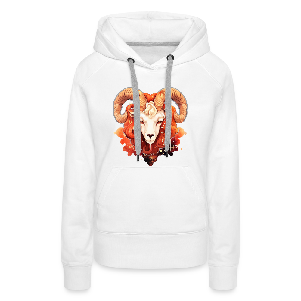 Women’s Symbol Aries Premium Hoodie - white