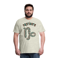 Thumbnail for Men's Power Words Capricorn Premium T-Shirt - heather oatmeal