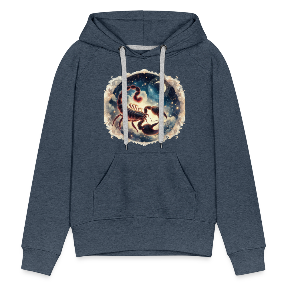 Women’s Mythical Scorpio Premium Hoodie - heather denim