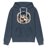 Thumbnail for Women’s Mythical Scorpio Premium Hoodie - heather denim