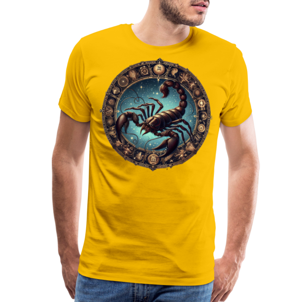 Men's Mythical Scorpio Premium T-Shirt - sun yellow