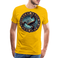 Thumbnail for Men's Mythical Scorpio Premium T-Shirt - sun yellow