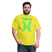 Thumbnail for Men's Power Words Pisces Classic T-Shirt - yellow