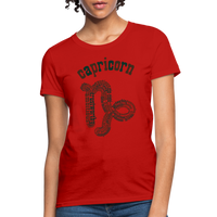 Thumbnail for Women's Power Words Capricorn T-Shirt - red