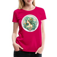 Thumbnail for Women’s Symbol Virgo Premium T-Shirt - dark pink