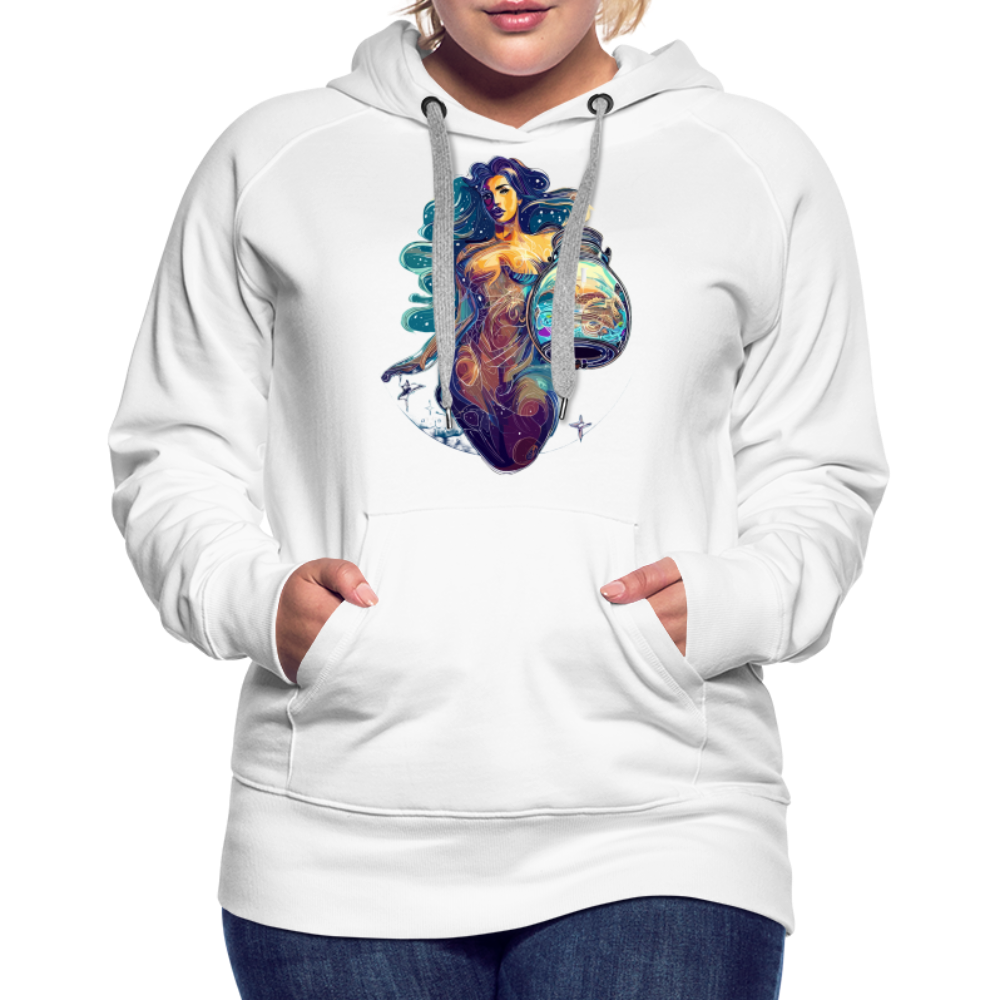 Women’s Mythical Aquarius Premium Hoodie - white