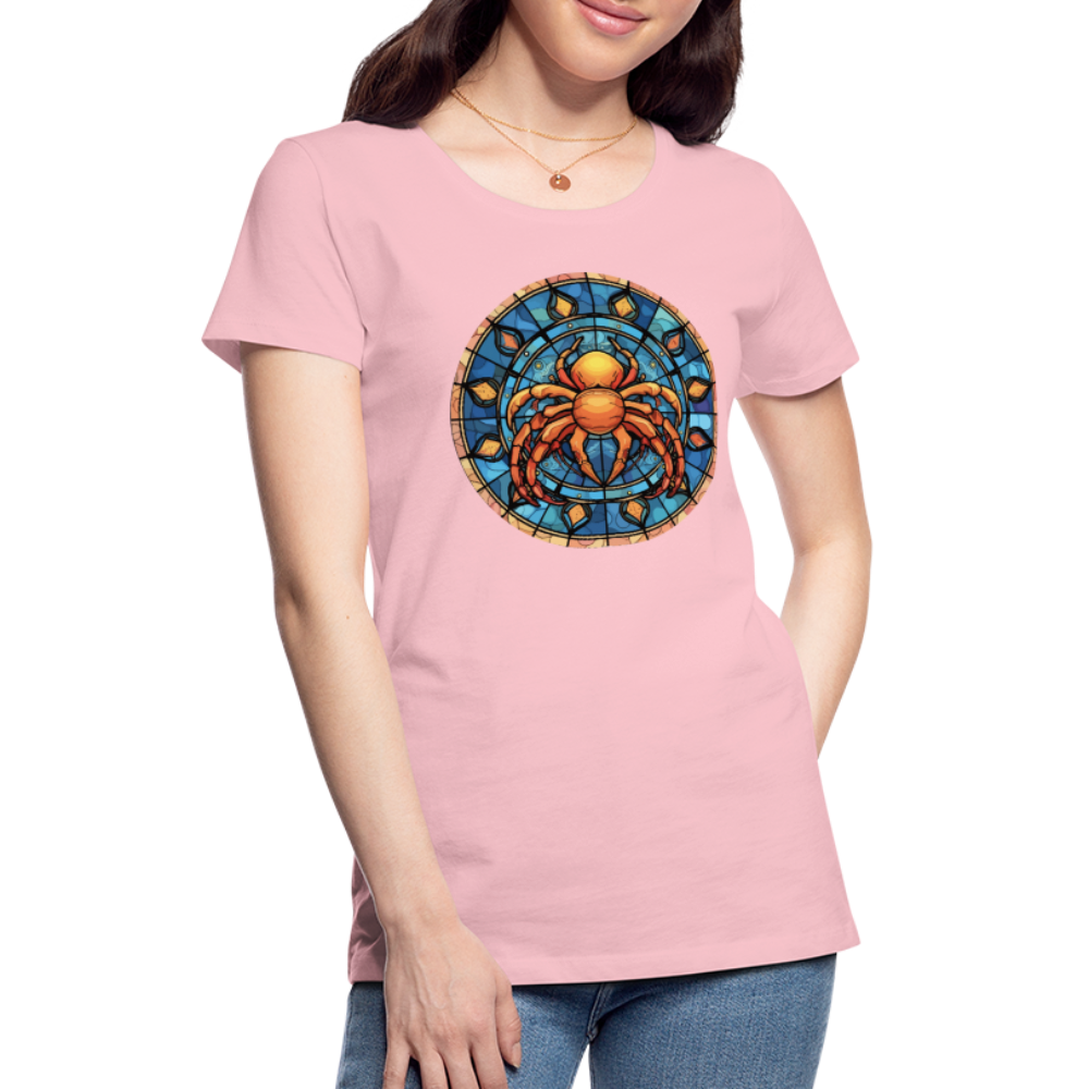 Women’s Mosaic Cancer Premium T-Shirt - pink