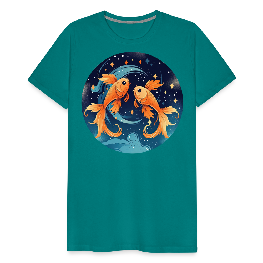 Men's Magic Pisces Premium T-Shirt - teal