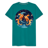 Thumbnail for Men's Magic Pisces Premium T-Shirt - teal