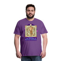 Thumbnail for Men's Mythical Virgo Premium T-Shirt - purple